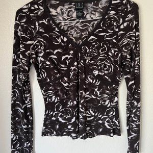 INC  V-Neck Knit Top